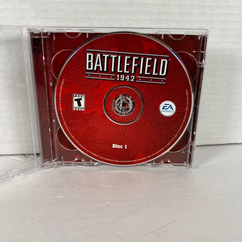 Battlefield 1942 The Road to Rome Expansion Pack‎ PC 2003 EA Games 2-Disc Jewel